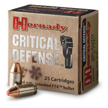 Handgun HORNADY CRITICAL DEFENSE 380ACP 90GR 25RD BOX 90080 Ammo | Desert Eagle Armory